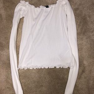 Off the shoulder long sleeve